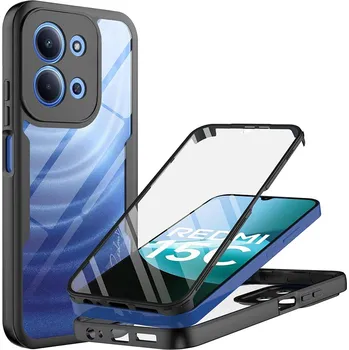 Pouzdro na mobilní telefon Techsuit ColorVerse 360 Series + Ochranné sklo Xiaomi Redmi 15C 4G/5G Černá