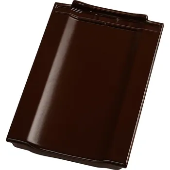 Střešní krytina Taška ukončovací TONDACH Contiton / Stodo 12 posuvná levá – glazura kaštanově hnědá