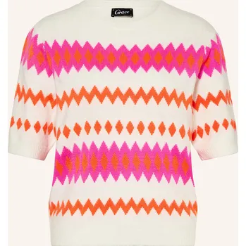 Dámský svetr Grace Dámské Úpletové Tričko, režná / neonově růžová /...