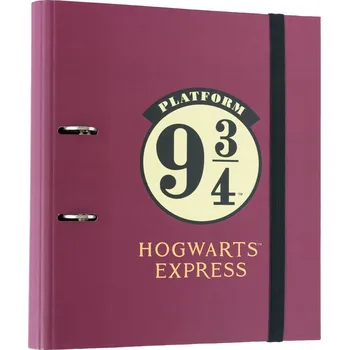 Grupo Erik Dvoukroužkový pořadač A4 červený 9 ¾, Harry Potter