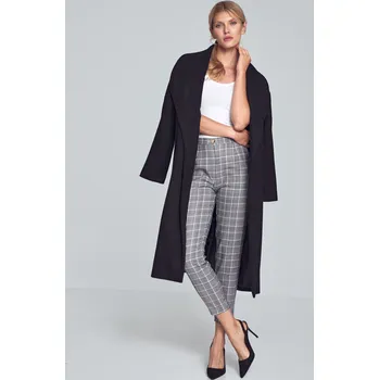 Dámské kalhoty Šedé dámské kárované kalhoty M712 Pattern 115 Velikost: M