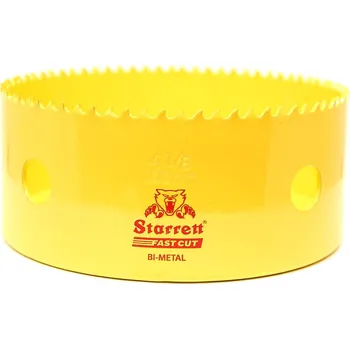 Vrták STARRETT Vykružovací vrták korunkový HSS 105mm, bimetalová děrovka - novinka FAST CUT!
