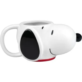 Keramický 3D hrnek Snoopy: Snoopyho hlava (objem 450 ml)