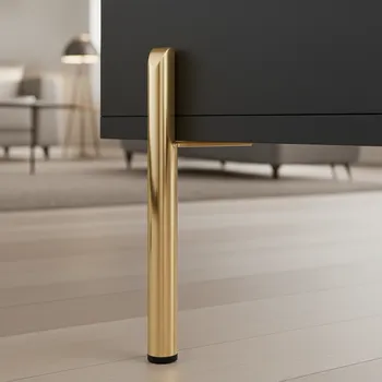 Nábytkové kování Interex design Nábytková nožka VIONA / Zlatá lesklá 150 mm