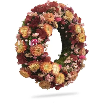 Věnec Mechový věnec ASEMINI - Průměr 25 cm