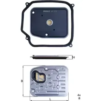 Hydraulický filtr MAHLE Hydraulický filtr automatické převodovky MAO HX 272D1