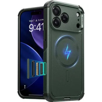 Pouzdro na mobilní telefon ESR Cyber Halolock pro iPhone 17 Pro Max zelený