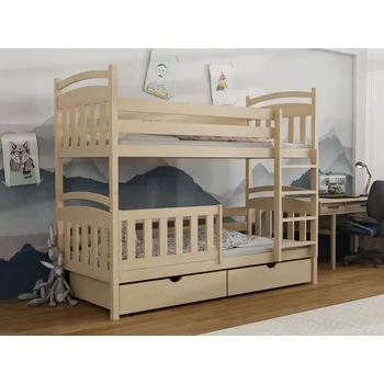 Dětská postel Patrová postel Adaš Barva dřeva: Modrá, Rozměry: 80x180