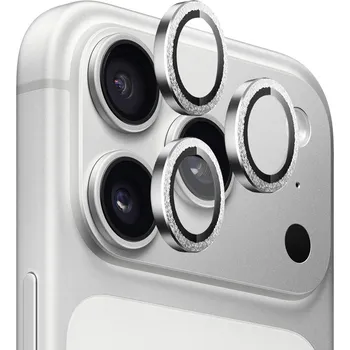 Blueo Original Metal Frame Lens Glass iPhone 17 Pro iPhone 17 Pro Max stříbrný diamant
