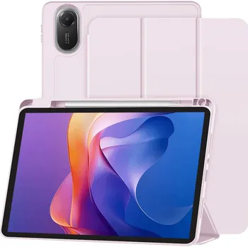 Techsuit Flex Trifold s držákem na stylus pro Xiaomi Redmi Pad 2 růžový