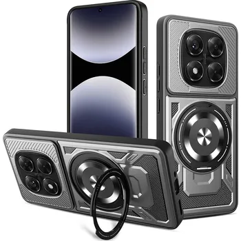 Pouzdro na mobilní telefon Techsuit RuggedCam pro Xiaomi Redmi Note 14 Pro 5G Note 14 Pro+ 5G Poco X7 šedá