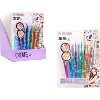 kreativní sada Canenco Tetovací sada 6x voňavé pero šablony