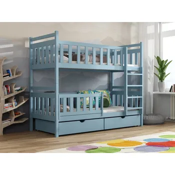 Dětská postel Patrová postel Karol Barva dřeva: Modrá, Rozměry: 80x180