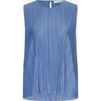 Samsøe Samsøe Dámský Plisovaný Top Sauma, modrá, 36