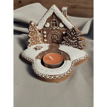 Svícen Perníkový svícen keramický
