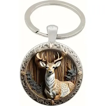 Přívěsek na klíče s jelenem