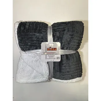 deka Textilomanie beránková deka z mikroplyše NESTIVE tmavě šedá 200x230