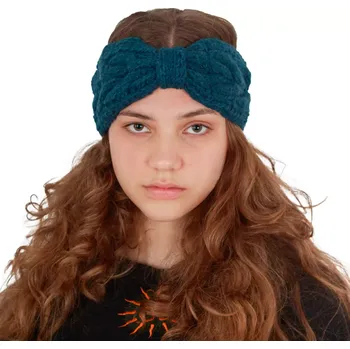 Zimní čelenka Vlněná pletená čelenka Natalia Blue