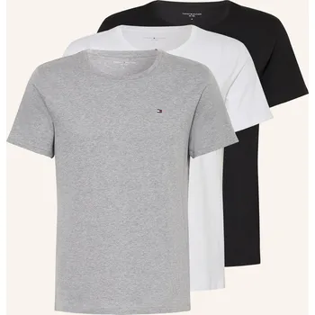 Pánské oblečení Tommy Hilfiger Balení 3 Triček, černá / šedá / bílá