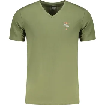 Pánská móda Pánské zelené triko s krátkým rukávem Aeronautica Militare Other 3459567