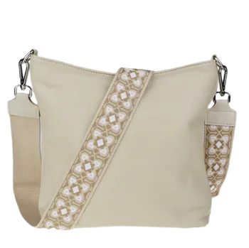 Kabelka NovaKabelka.cz Kožená italská crossbody kabelka Amalia Beige IV