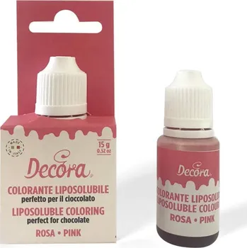 Přisada na vaření a pečení Barva do tuků 15g růžová - Decora