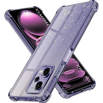 Pouzdro na mobilní telefon Techsuit Shockproof průhledný silikon Xiaomi Redmi Note 12 Pro 5G kouřově černý