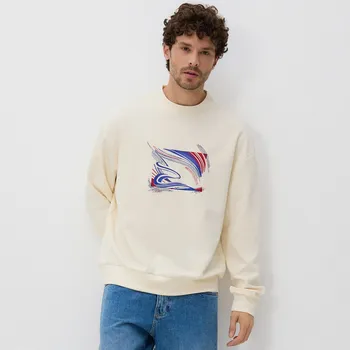 Pánská mikina Reserved - Mikina s potiskem - tělová - ZU315-02X - ZU315-02X-M