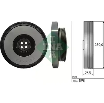 Rozvod motoru INA Řemenice klikového hřídele IN 544060510 + DOPRAVA ZDARMA!
