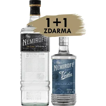 Vodka Nemiroff de Luxe vodka, 40%, 1,75l + Nemiroff Delikat, 40%, 0,5l ZDARMA