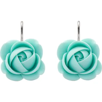 Náušnice Troli Mentolové visací náušnice ve tvaru kytiček + 2 měsíce na vrácení zboží