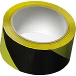 Den Braven Lepicí páska výstražná, 50 mm x 66 m, černo žlutá, levá