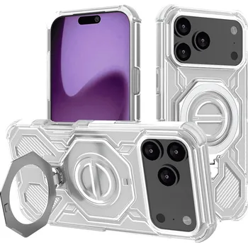 Pouzdro na mobilní telefon Techsuit Carbon Shield PRO pro iPhone 17 Pro Max bílá průhledná