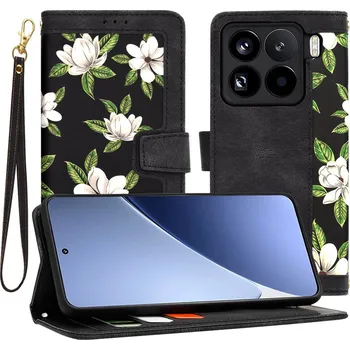 Pouzdro na mobilní telefon Pouzdro na Xiaomi 15 Pro Techsuit FlipCraft Květiny úsvitu