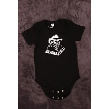 Kojenecký body Dětské body Divokej Bill - Kovboj černá - 6-12