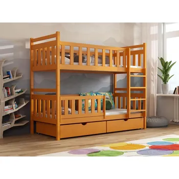 Dětská postel Patrová postel Karol Barva dřeva: Olše, Rozměry: 90x200