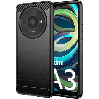 Pouzdro na mobilní telefon Techsuit Karbon Silikon Xiaomi Redmi A3 Redmi A3x Černý