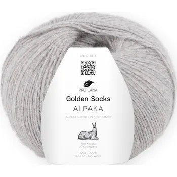 Příze Příze Pro Lana Golden Socks Alpaka 91 hell grau meliert