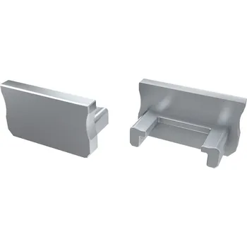 LED lišta Greenlux GXLP1404 Koncovka profilu EC-PROFIL A GRAY, šedá - bez otvoru