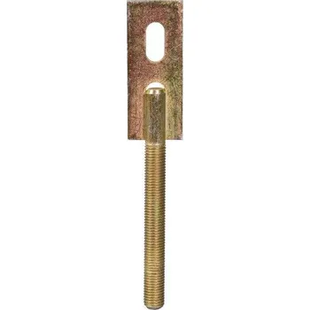 Tesařské kování Držák rovný – žlutý zinek Závit: M16