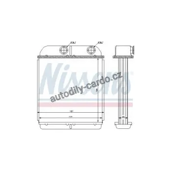 Chladič motoru Výměník tepla NISSENS 73644