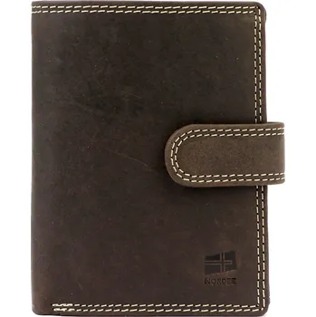 Peněženka Pánská kožená peněženka Nordee BJORN N4L hnědá