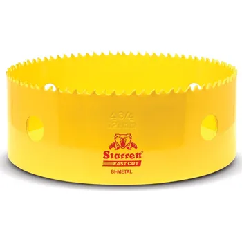 Vrták STARRETT Vykružovací vrták korunkový HSS 121mm, bimetalová děrovka - novinka FAST CUT!