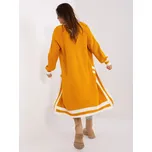 BADU Dlouhý kardigan v barvě hořčice s oversize střihem Barva: tmavě žlutá, Velikost: ONE SIZE
