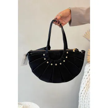 Kabelka Černá kabelka z přírodního semiše Boto Boto černá 3456225