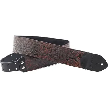 Kytarový popruh RightOnStraps Leathercraft Blackguard Black Kytarový pás