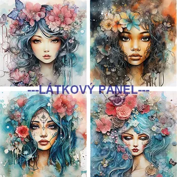 Látkový panel - Ženy - DZ-02 Velikost: 40x40cm, Materiál: Kočárkovina