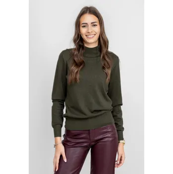 Dámský svetr Red Button svetr s lurexovou nitkou khaki Velikost: S