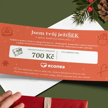 Dárkový potravinový koš JežíŠEK - Fyzický dárkový poukaz k Vánocům700 Kč