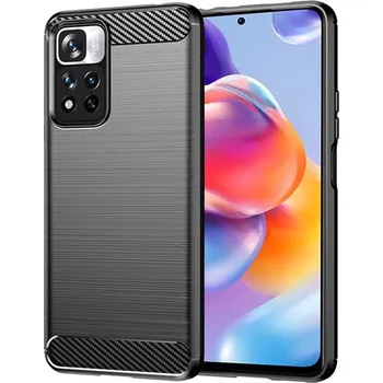 Pouzdro na mobilní telefon Techsuit Karbon Silikon Xiaomi Redmi Note 11 Pro+ 5G Černý